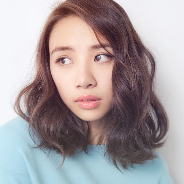 リラックス感のある甘辛MIXスタイル 大人のコットンウェーブ