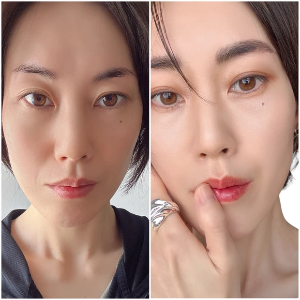 マキア６月号 表紙メイク ビフォーアフター