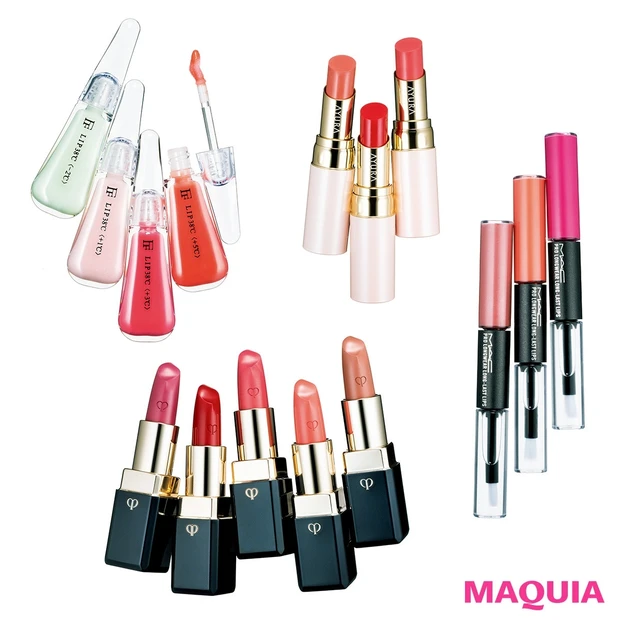 保湿、落ちにくさなど+αの機能にも注目！ 魅惑の唇を作る、最旬リップ6選