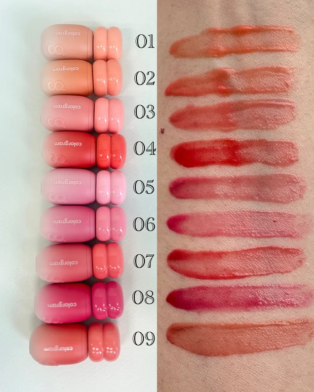 カラーグラム ジューシージャムブラーティント スウォッチ