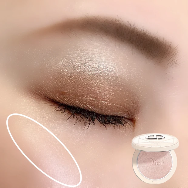 【秋コスメ2021】ツヤ肌好きにはたまらない♡Diorの新作コスメで秋メイク!【ディオールスキンフォーエヴァークチュールルミナイザー 02】_4_2