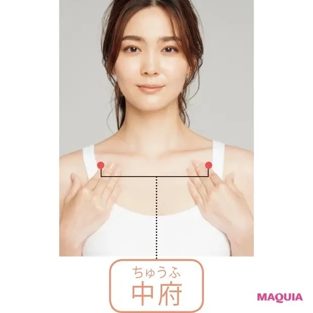 【簡単ツボ押し&マッサージで免疫力アップ】中府(ちゅうふ)