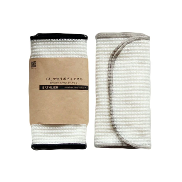 バスリエ 「点」で洗うボディタオル ¥1100