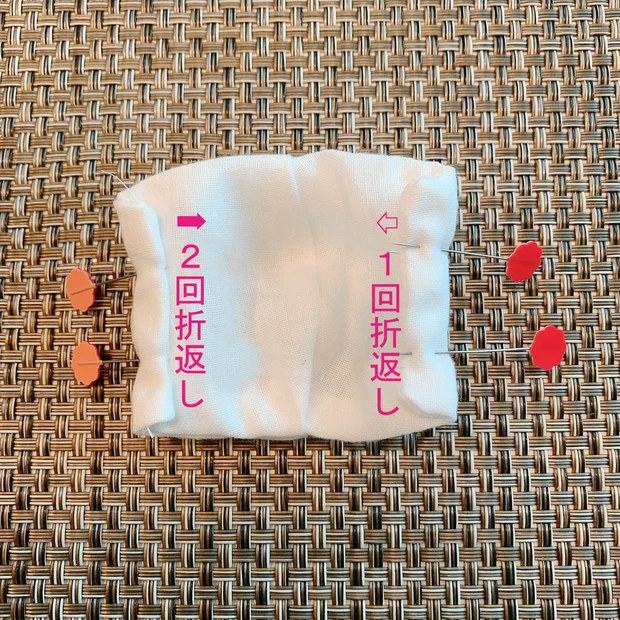 【アベノマスクリメイク】20分で出来る赤ちゃん用マスク　※型紙付_8_1