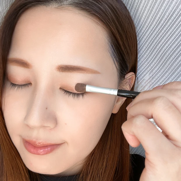 ロージーローザ アイシャドウブラシ 使用