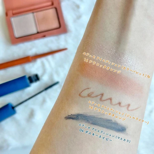 エテュセのウィンターコレクションのスウォッチ