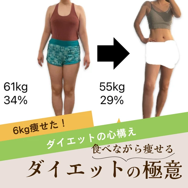 【-6kg達成!!】私が実際に行った、食べて痩せるダイエット習慣！【スタートライン編】
