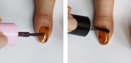 べっ甲ネイルのやり方