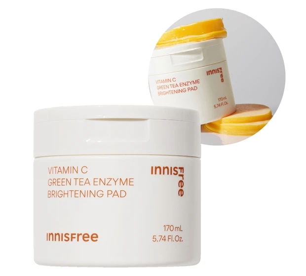 トナーパッドINNISFREE ビタC グリーンティーエンザイム ブライト パッド