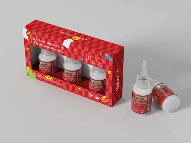 クリスマスコフレ 2025 ノバトン 1% AHA アンプルトゥースペースト ホリデー 数量限定 パッケージ