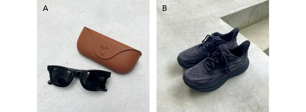 Ray-Ban Metaのスマートグラス　HOKAのスニーカー クリフトン9