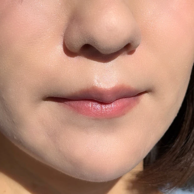 CEZANNE セザンヌ ラスティンググロスリップN 201ピンクロゼ 仕上がり