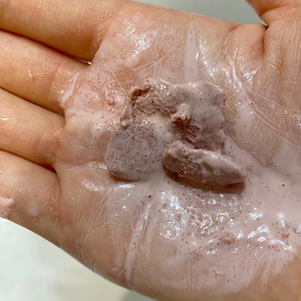 洗顔水に溶かしている状態