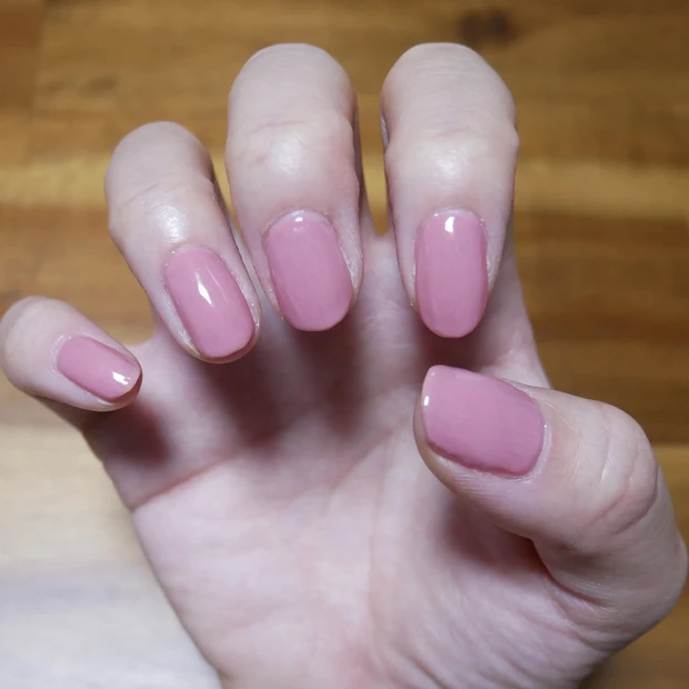 【ネイル】くすみピンクのワンカラーネイル*おうち時間にセルフジェルネイル_3_2
