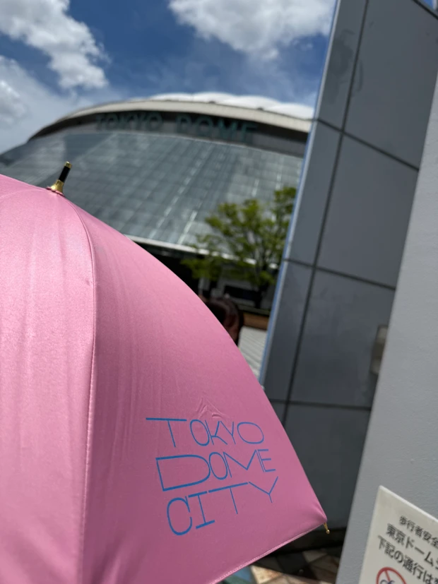 日傘の無料貸し出し@東京ドーム かわいい傘、すごく便利!_4_1