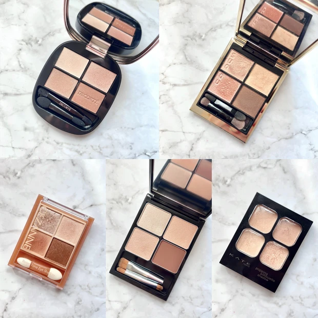 イエベ春向けベージュアイシャドウ5選の集合写真