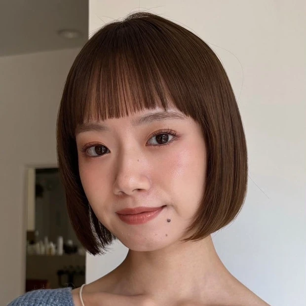 ショート ショートボブ ヘア 髪型 ヘアスタイル 30代 40代 大人 前髪あり