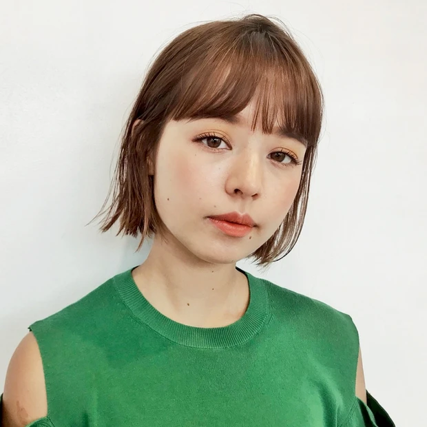 パッツンカット×シースルーバングで、スタイリッシュな大人ボブに変身！