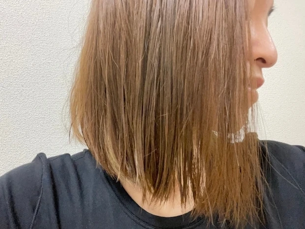 いち髪 THE PREMIUM 4X シャインシェイク美容液オイル 仕上がり