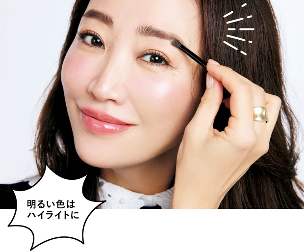 神崎 恵「これ  いいよ図鑑 」　明るい色はハイライトに