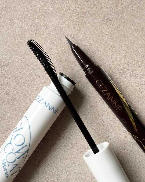 セザンヌ 人気アイライナー、コーティングマスカラ