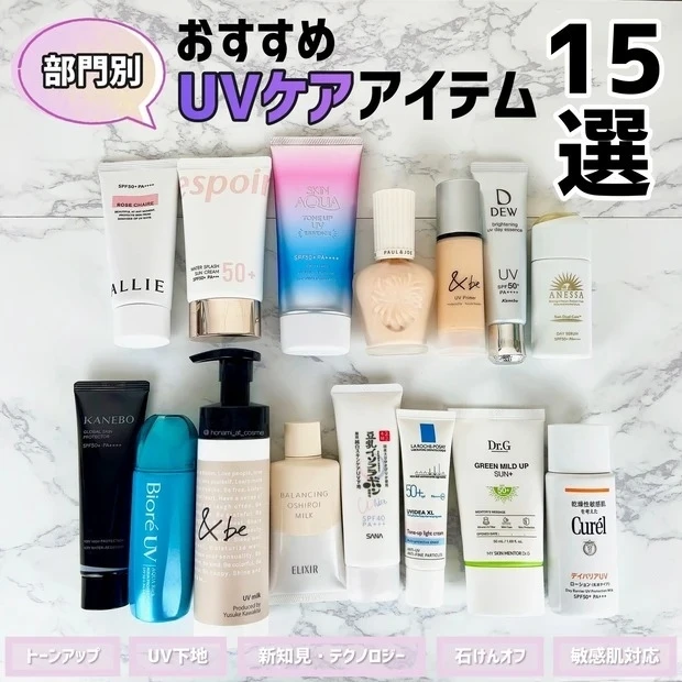 【1位】部門別!おすすめUVケアアイテム15選のレビュー