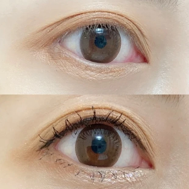 【リリミュウの口コミ・レビュー】リリミュウ インザミラーアイパレット 01 オレンジアーモンドを使ったメイク2