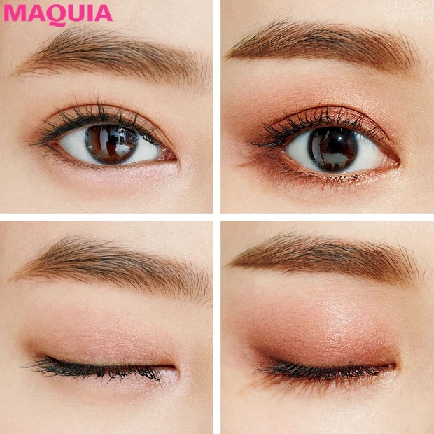 メリハリ顔風も上品ピンクもおまかせ! ブラウンパレットの旬な使い方