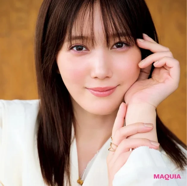 青みピンクのワントーンメイク