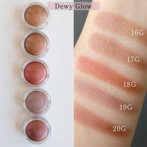 コスメデコルテ アイグロウジェム スキンシャドウ 全色スウォッチ4