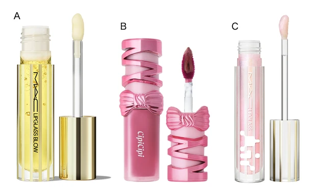 辻野かなみさん愛用リップ　MACリップガラスブロウジンジャシンガー　シピシピデューイフィルムティントR01　リップガラスエアーフローズン