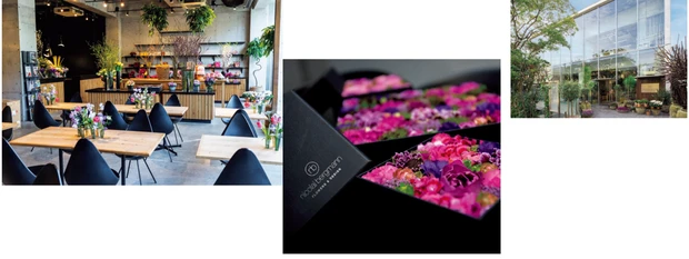 フラワーボックスは生花とプリザーブドどちらかを選択可能。数字をかたどるには予約が必須。