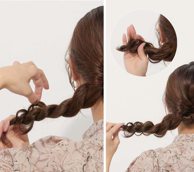 【セルフヘアアレンジ】動画で学ぶ! くるりんぱ、ロープ編み、Uピンの留め方、編み込みの正しいやり方とコツを人気美容師AYAMARさんが解説_13