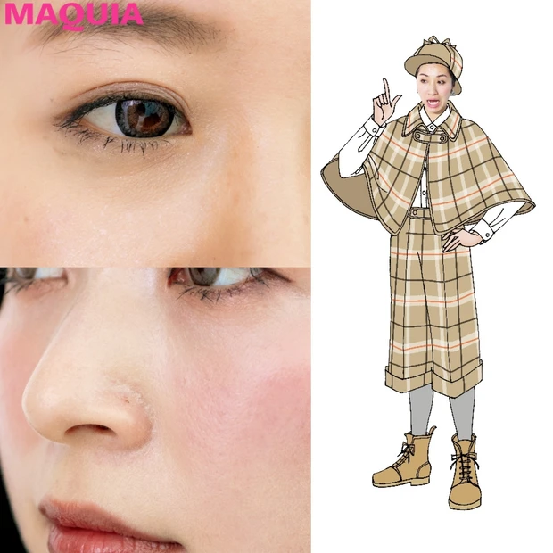 “皮脂崩れ”と“乾燥崩れ”を見抜く！ 長井かおりさんのメイク崩れ現場検証