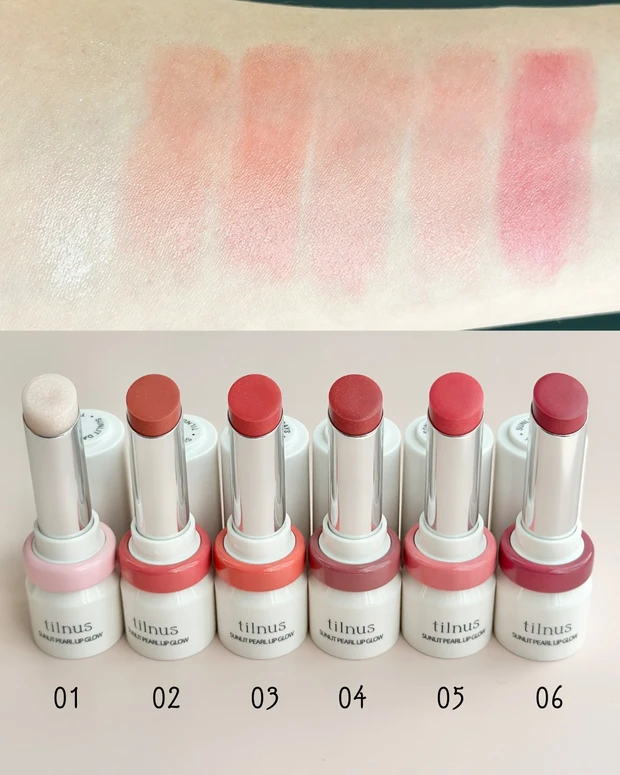 ティルナス サンリットパール　リップグロウ スウォッチ