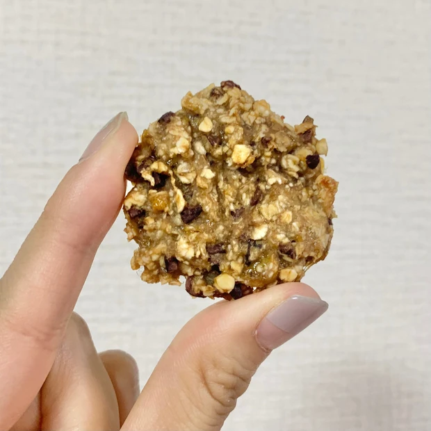 【ヘルシーおやつ】砂糖も小麦粉も油脂も不要！混ぜるだけの簡単オートミールクッキーが美味しすぎる【グルテンフリー】_3_3