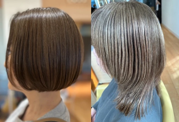 白髪ぼかし　ハイライト