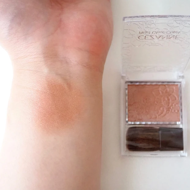 CEZANNE(セザンヌ)パールグロウチーク シナモンオレンジ