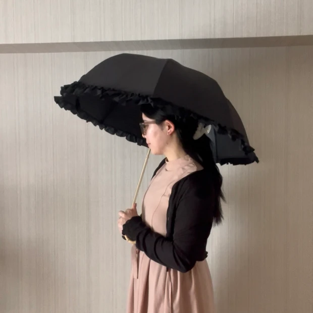 日傘、サングラス、UVカットウェアを着用