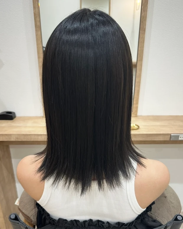 ミディアムボブ　セルフアレンジ