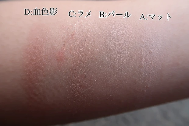 CANMAKE  プランぷくコーデアイズの色見②