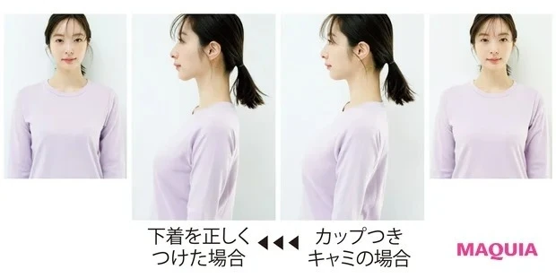 ブラジャーなど下着選びにこだわるメリットは?_姿勢が整い、服がすっきり着られる