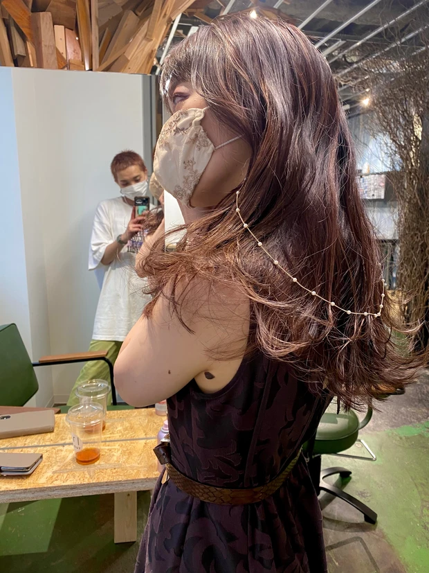 mysty woman フローラル刺繍マスク