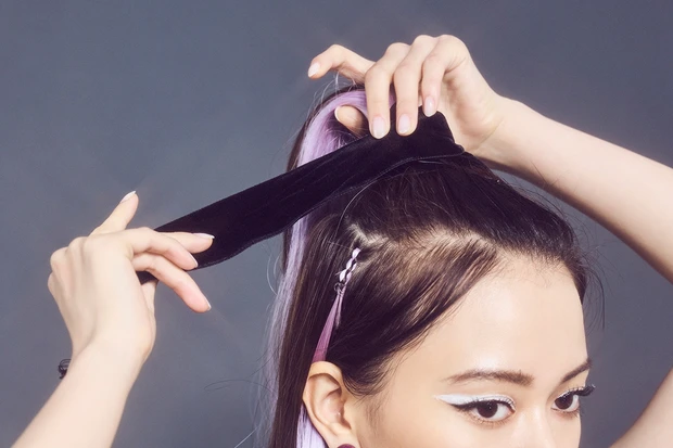 山本舞香 ハロウィンメイク 『Rain On Me』のレディー・ガガ HOW TO HAIR ARRANGE3