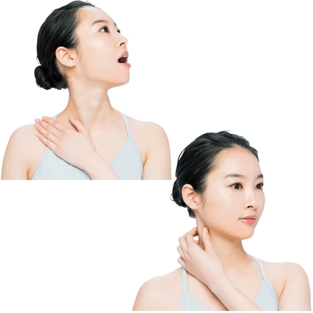【美人に見せる筋肉大図鑑】「胸鎖乳突筋」を意識して、小顔印象に!
