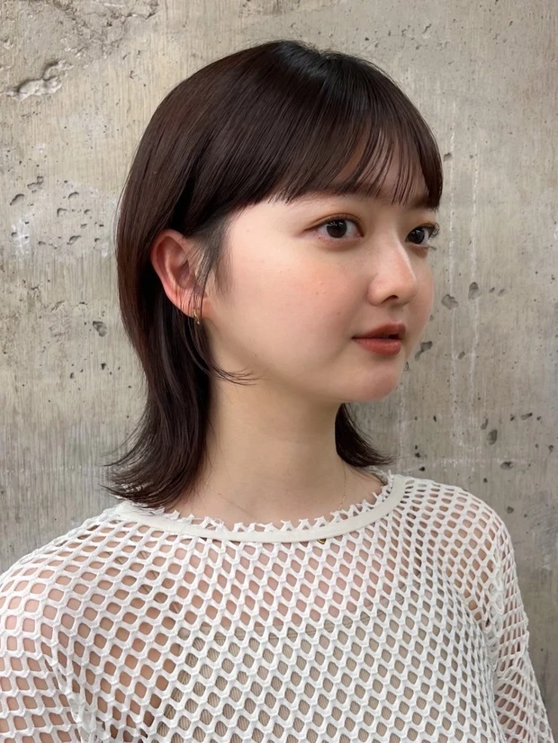 ヘアカタログ　ボブ　ボブヘア　前髪あり　サイド