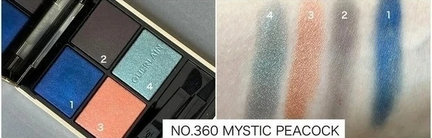 【おすすめブルーアイシャドウ①】ゲラン オンブル ジェ 360_ゲラン オンブル ジェ 360のスウォッチ