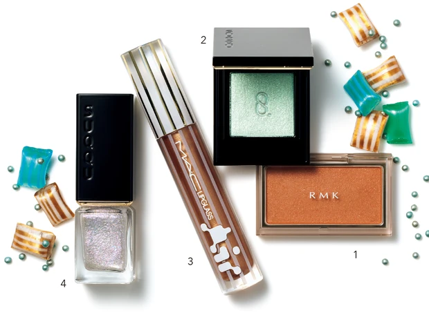 清涼感のあるミントカラーを使ったモカミントメイク コスメ