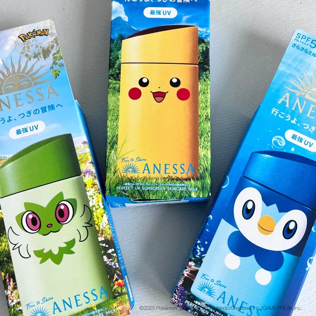 アネッサの日焼け止めとポケモンがコラボ！ ピカチュウ