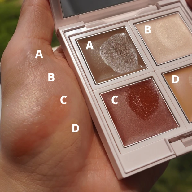 2025年9月5日限定発売のアディクション コンプリートパレット "ソフト ヒュー"102 Maroon Hue（マルーン ヒュー）のスウォッチ・色紹介